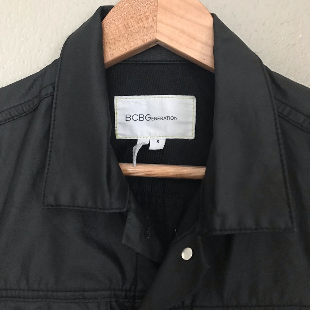 BCBG leather vest. Size small. - Picture 2 of 2